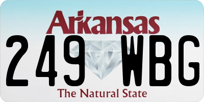 AR license plate 249WBG