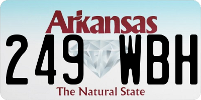 AR license plate 249WBH