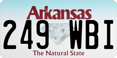 AR license plate 249WBI