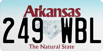 AR license plate 249WBL
