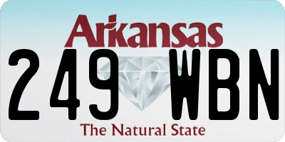 AR license plate 249WBN