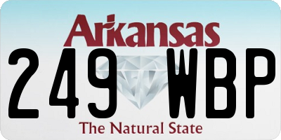AR license plate 249WBP