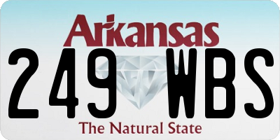 AR license plate 249WBS