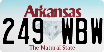 AR license plate 249WBW