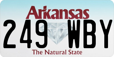 AR license plate 249WBY