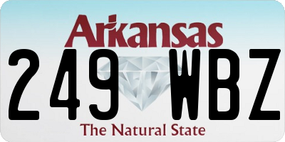 AR license plate 249WBZ