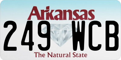 AR license plate 249WCB