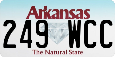 AR license plate 249WCC