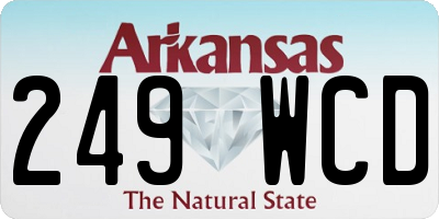 AR license plate 249WCD