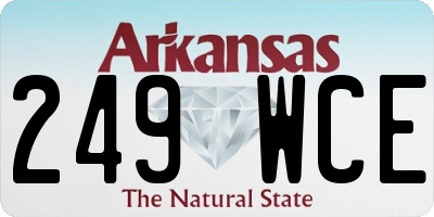 AR license plate 249WCE