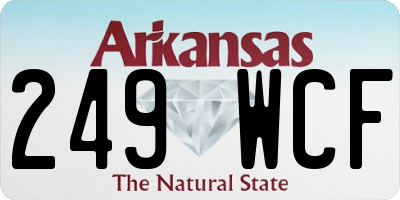 AR license plate 249WCF