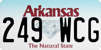 AR license plate 249WCG