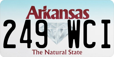 AR license plate 249WCI