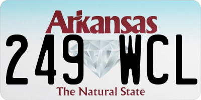 AR license plate 249WCL