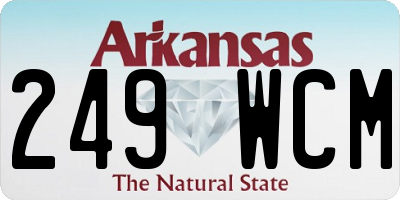 AR license plate 249WCM