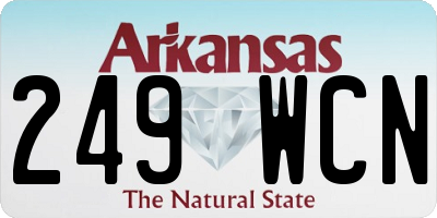 AR license plate 249WCN