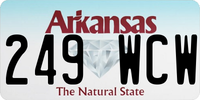 AR license plate 249WCW