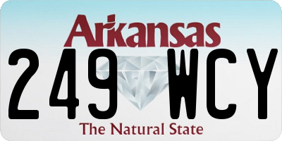 AR license plate 249WCY