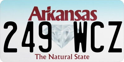 AR license plate 249WCZ