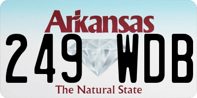 AR license plate 249WDB