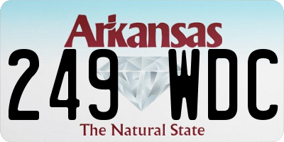AR license plate 249WDC