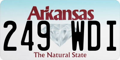 AR license plate 249WDI