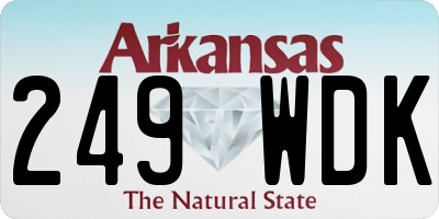 AR license plate 249WDK