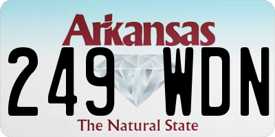 AR license plate 249WDN