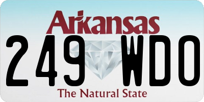 AR license plate 249WDO