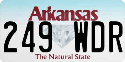 AR license plate 249WDR