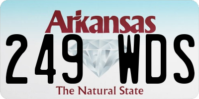 AR license plate 249WDS
