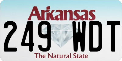 AR license plate 249WDT