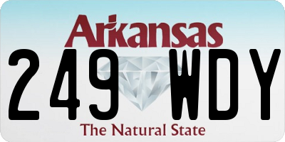 AR license plate 249WDY