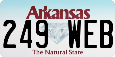 AR license plate 249WEB