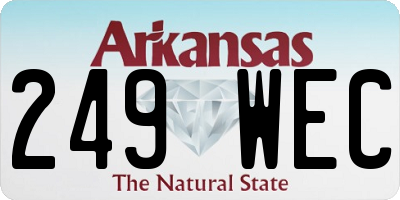 AR license plate 249WEC