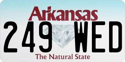 AR license plate 249WED