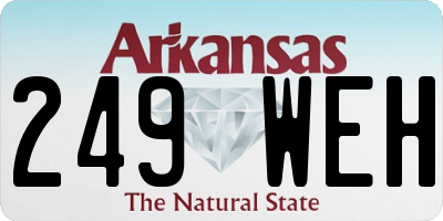 AR license plate 249WEH