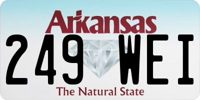 AR license plate 249WEI