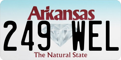 AR license plate 249WEL