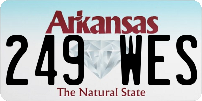 AR license plate 249WES