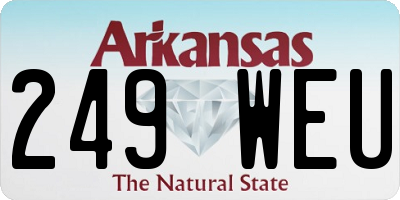 AR license plate 249WEU