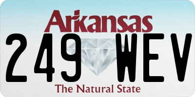 AR license plate 249WEV