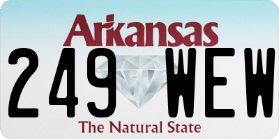 AR license plate 249WEW