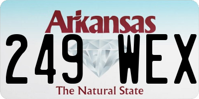 AR license plate 249WEX