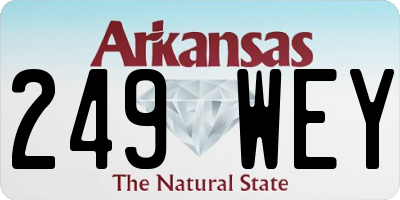 AR license plate 249WEY