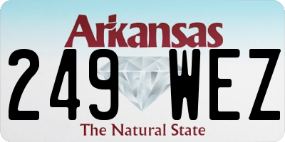 AR license plate 249WEZ
