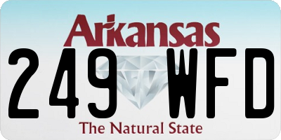 AR license plate 249WFD
