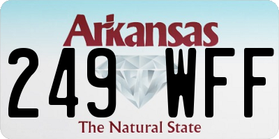 AR license plate 249WFF