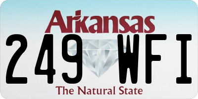 AR license plate 249WFI