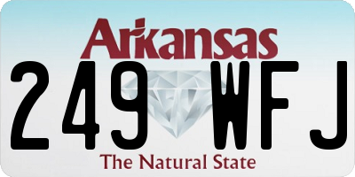 AR license plate 249WFJ
